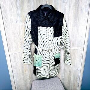 Custo Barcelona Multi Patch Print Trench Coat